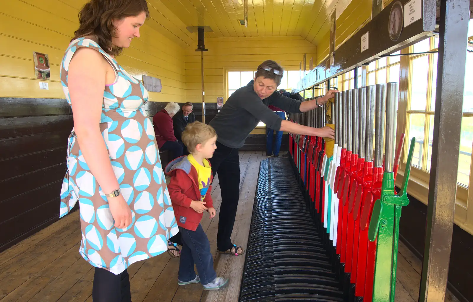 Fred gets a bit more instruction, from The Bure Valley Railway, Aylsham, Norfolk - 26th May 2013