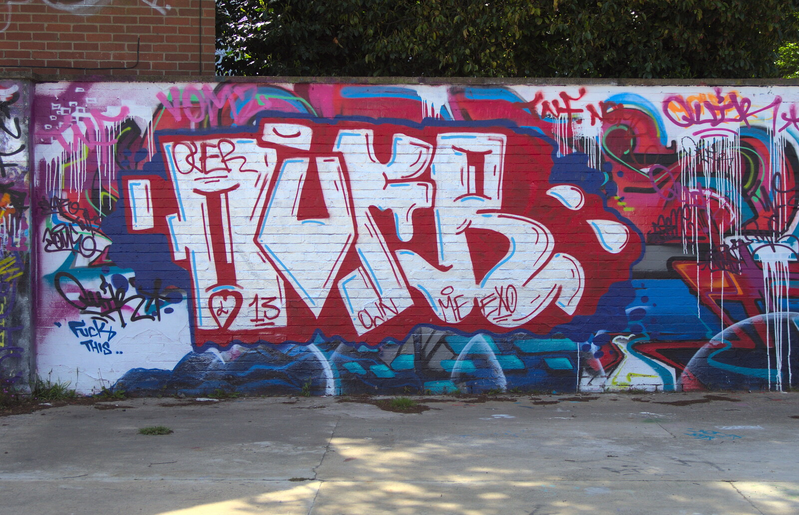 More recent graffiti from The Dereliction of HMSO, Botolph Street, Norwich - 26th May 2013