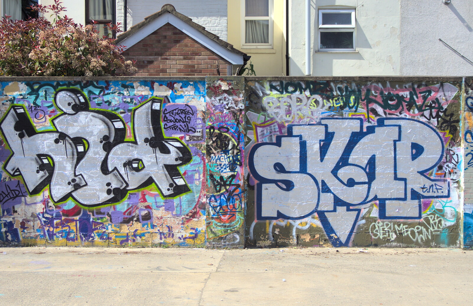 A covered wall from The Dereliction of HMSO, Botolph Street, Norwich - 26th May 2013