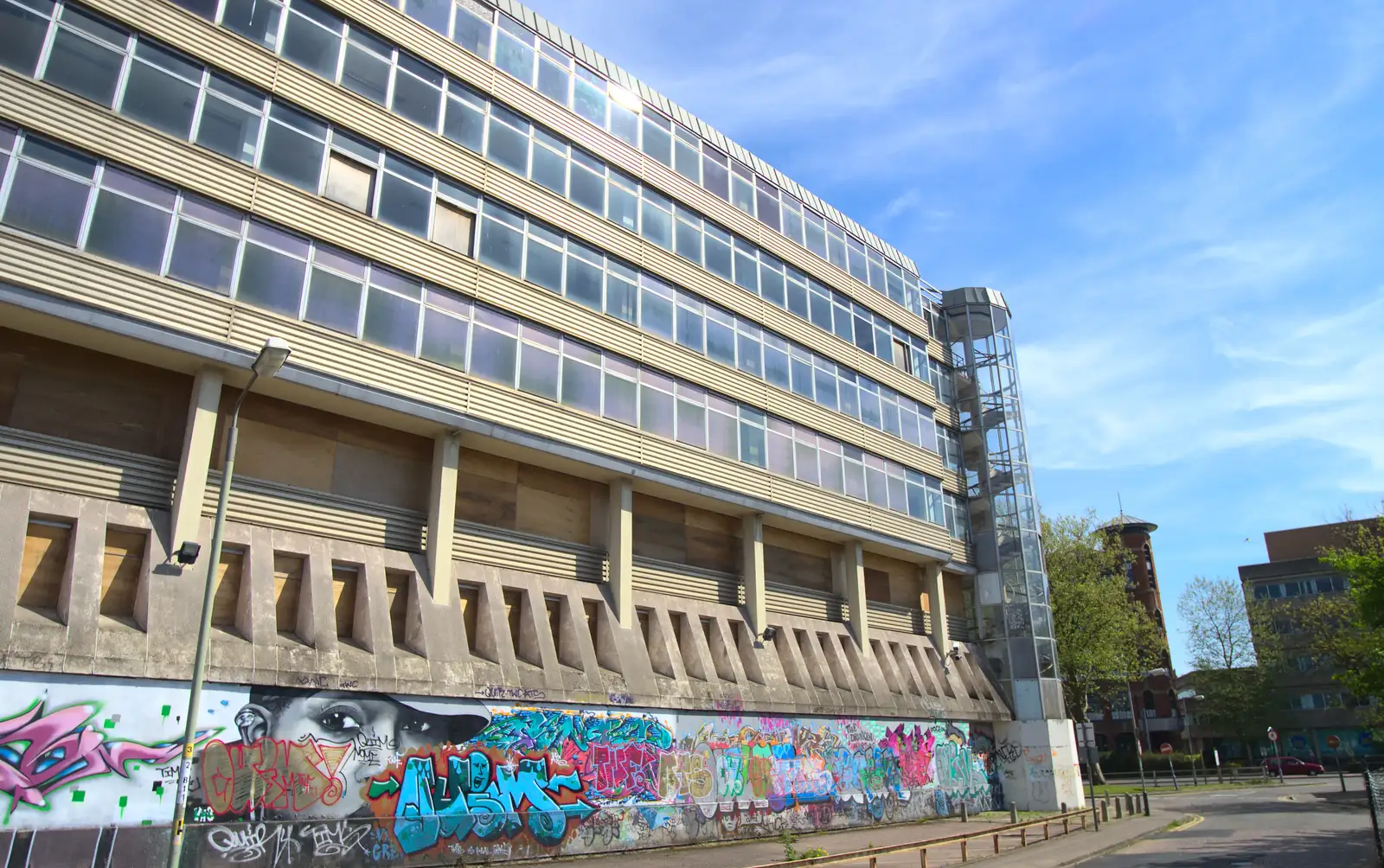 Looking towards Saint Crispin's Road, from The Dereliction of HMSO, Botolph Street, Norwich - 26th May 2013