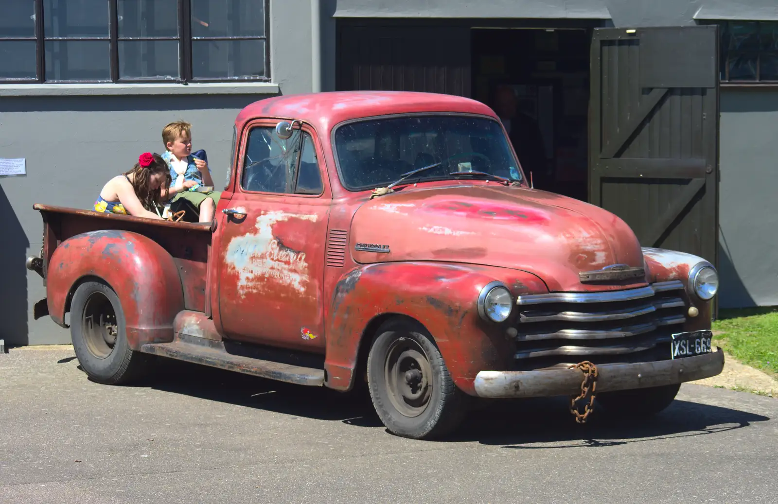 A 1940s American pick-up truck, from A "Sally B" B-17 Flypast, Thorpe Abbots, Norfolk - 27th May 2013