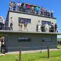 More people mingle around on the tower, A "Sally B" B-17 Flypast, Thorpe Abbots, Norfolk - 27th May 2013