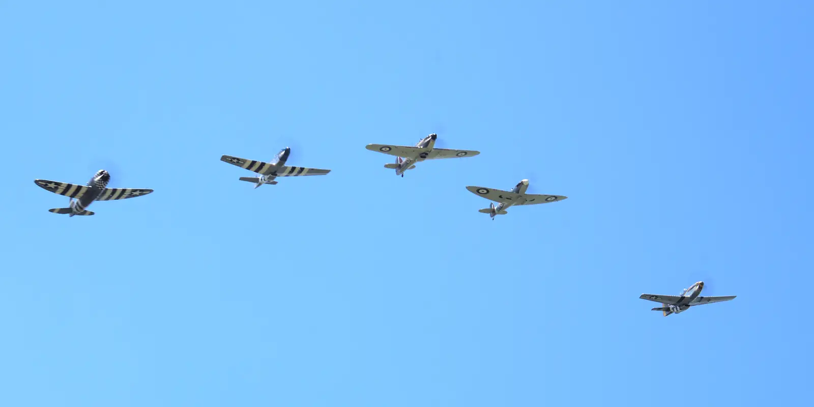 Eagle Squadron flies over first, from A "Sally B" B-17 Flypast, Thorpe Abbots, Norfolk - 27th May 2013