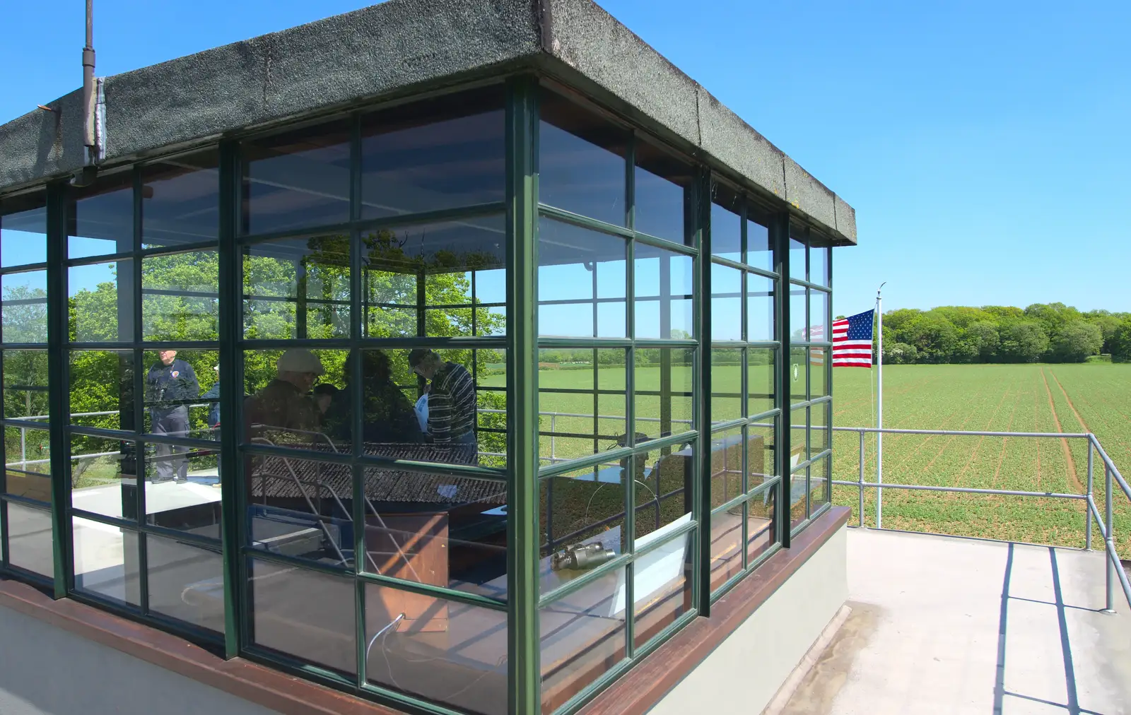 The 'conservatory', from A "Sally B" B-17 Flypast, Thorpe Abbots, Norfolk - 27th May 2013