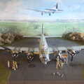 A model of a B-17, A "Sally B" B-17 Flypast, Thorpe Abbots, Norfolk - 27th May 2013