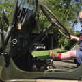 Harry has another sit in the Jeep, A "Sally B" B-17 Flypast, Thorpe Abbots, Norfolk - 27th May 2013