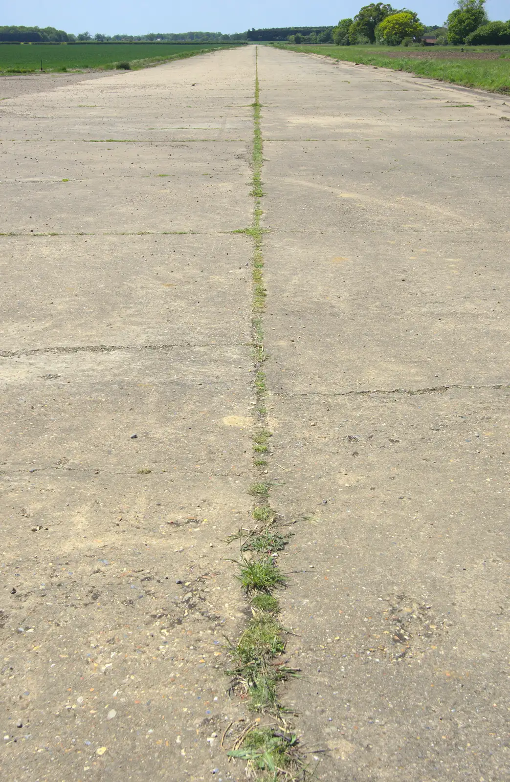 Part of the only remaining taxiway on the airfield, from A "Sally B" B-17 Flypast, Thorpe Abbots, Norfolk - 27th May 2013