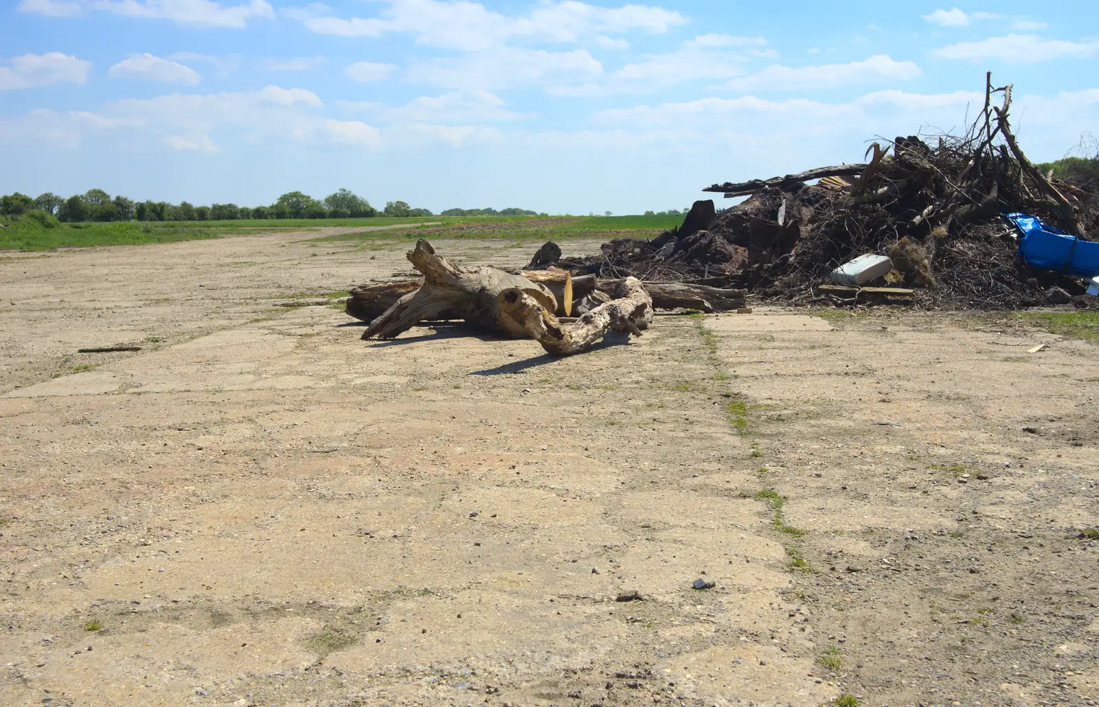 The only remaining bit of runway, from A "Sally B" B-17 Flypast, Thorpe Abbots, Norfolk - 27th May 2013