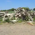 A pile of concrete and twisted metal, A "Sally B" B-17 Flypast, Thorpe Abbots, Norfolk - 27th May 2013