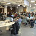 Nosher arrives fro Liverpool Street at 11am, A SwiftKey Hack Day, Westminster, London - 31st May 2013