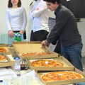 Pizzas are ready for the evening feed, A SwiftKey Hack Day, Westminster, London - 31st May 2013