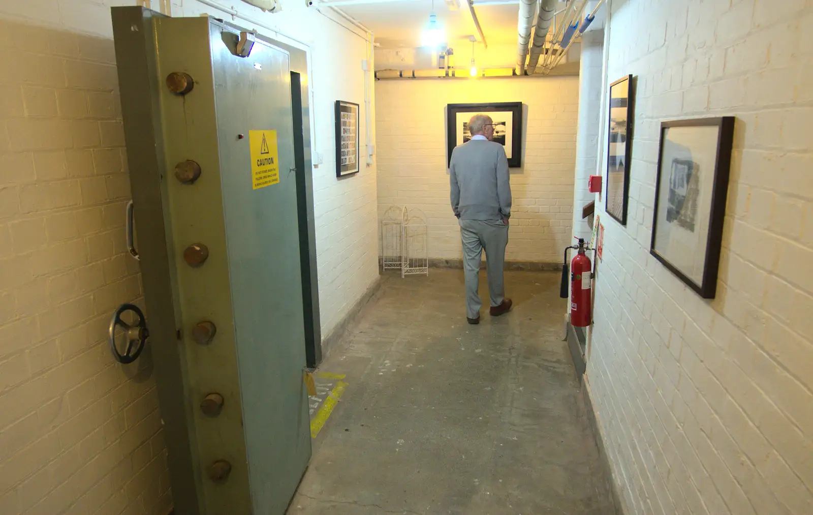 Grandad roams around the subterranean corridors, from Eye Open Gardens, Suffolk - 1st June 2013