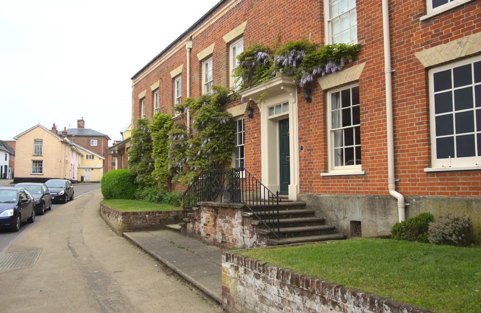 The big house on the end of Cross Street, from Eye Open Gardens, Suffolk - 1st June 2013