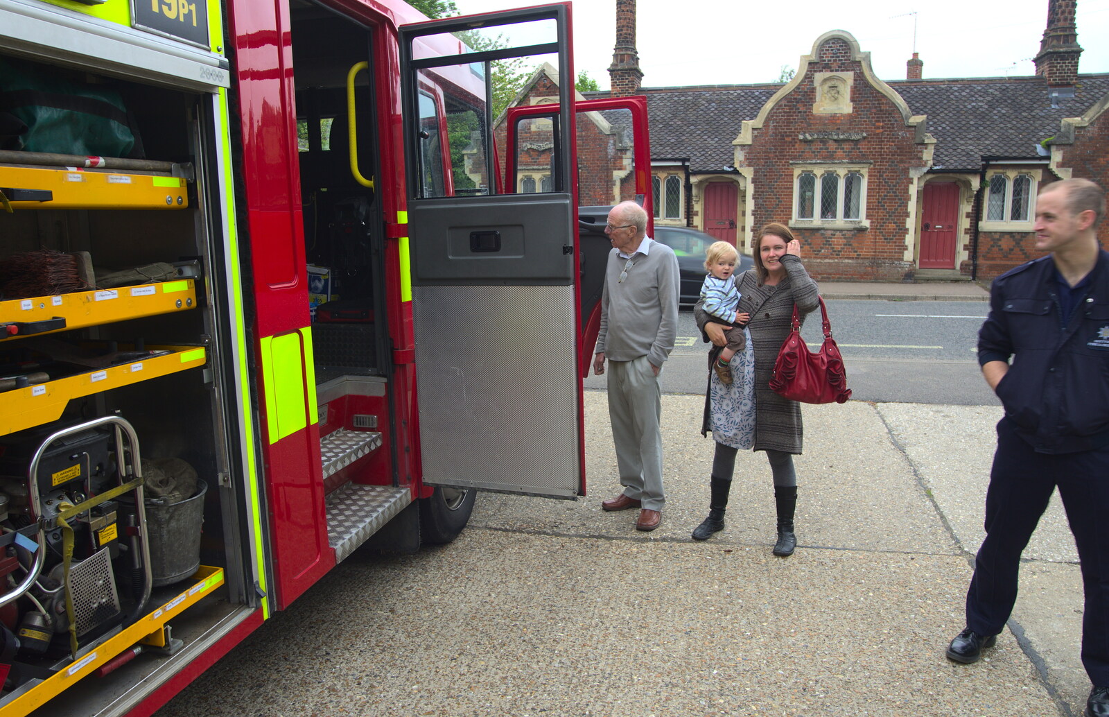 The Eye Gardens Open Day, Eye, Suffolk - 1st June 2013: The fire engine, built in Nosher's old hometown of Sandbach