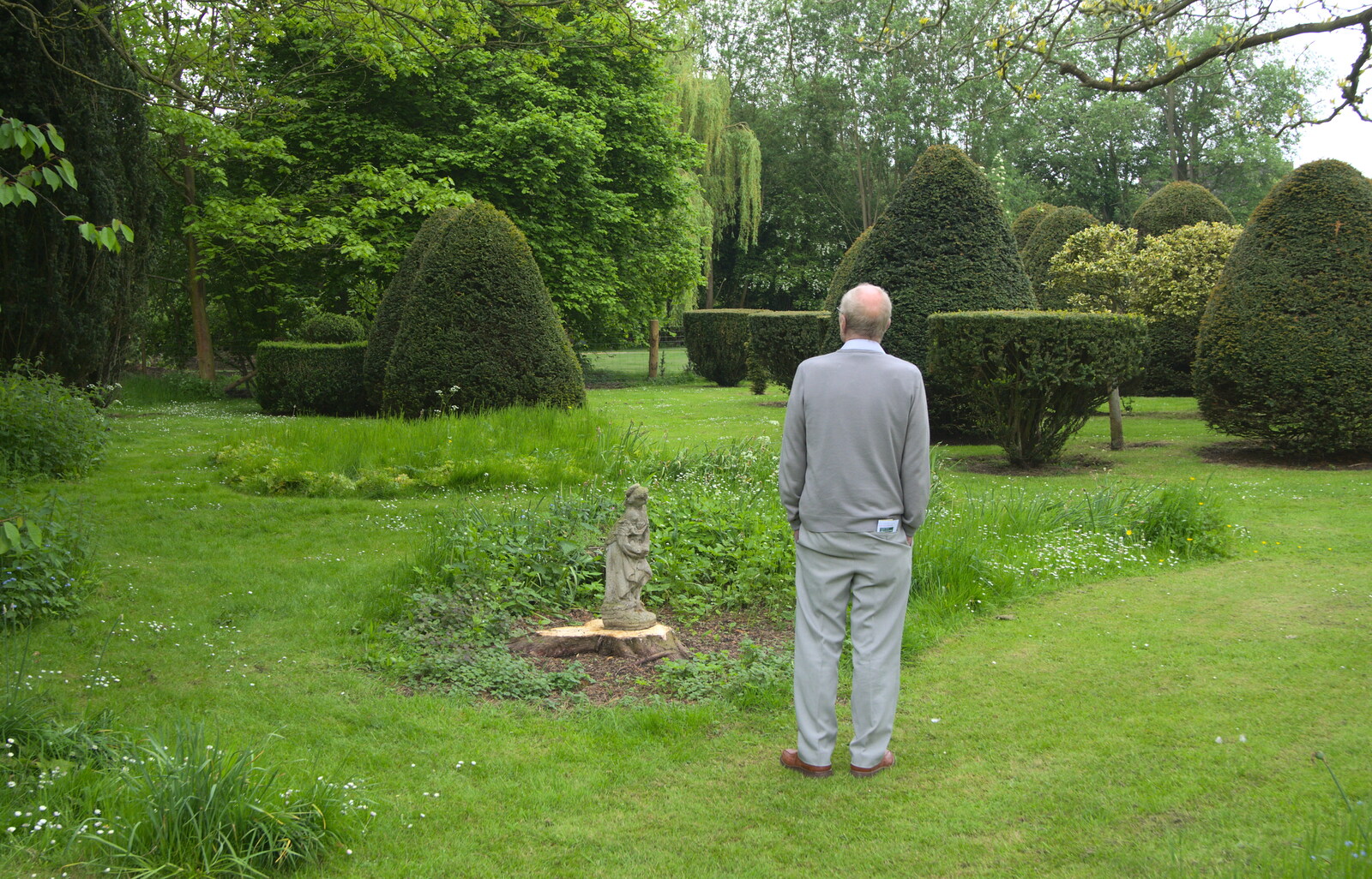 The Eye Gardens Open Day, Eye, Suffolk - 1st June 2013: Grandad roams around the gardens of Chandos House