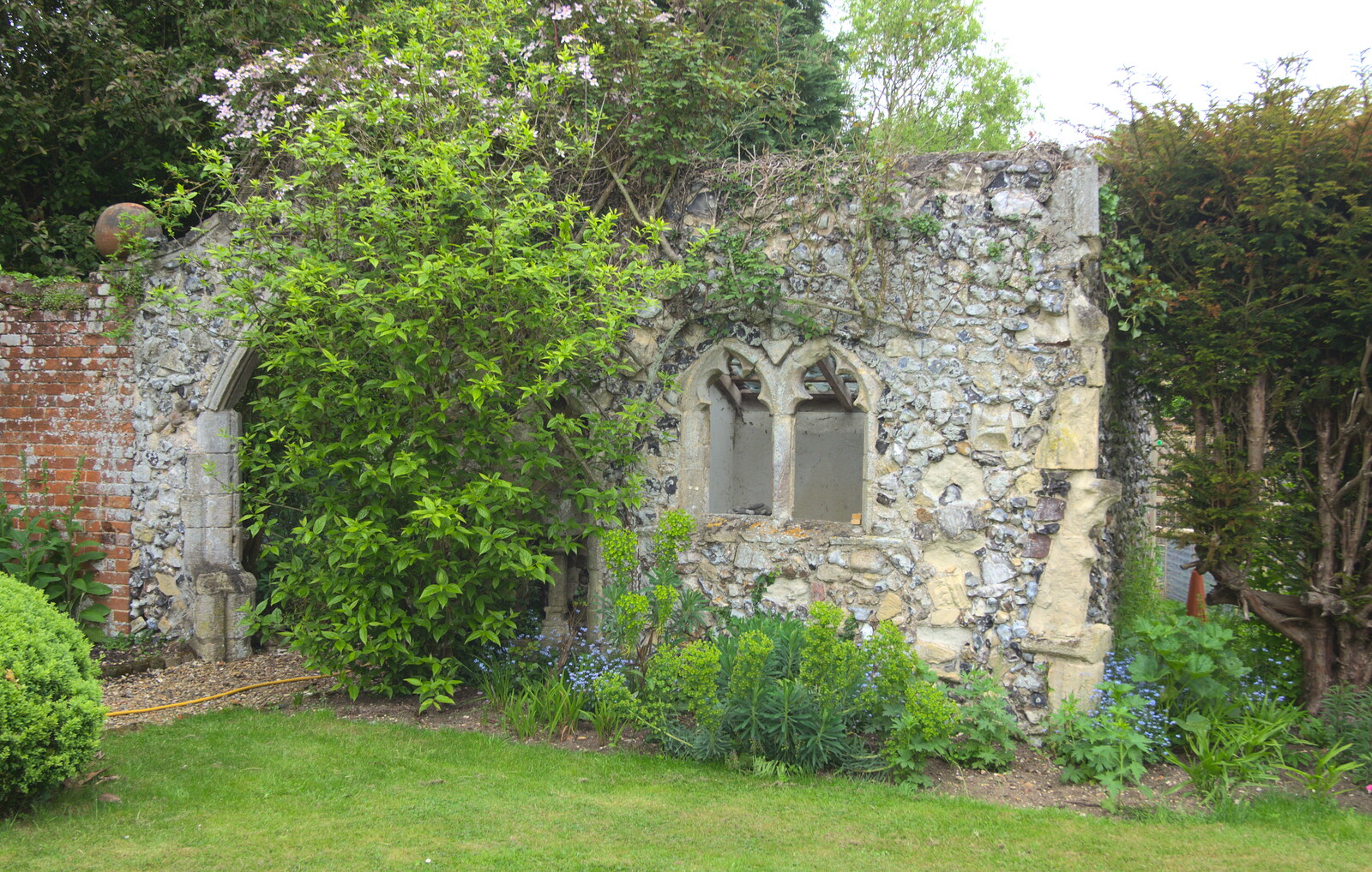 The Eye Gardens Open Day, Eye, Suffolk - 1st June 2013: The remains of a tiny ruined chapel in Chandos House