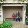 2013 In another garden, Fred and Isobel pause in a fake stone building