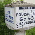 2013 A Pouzauges road sign: relic of the fashion for town twinning