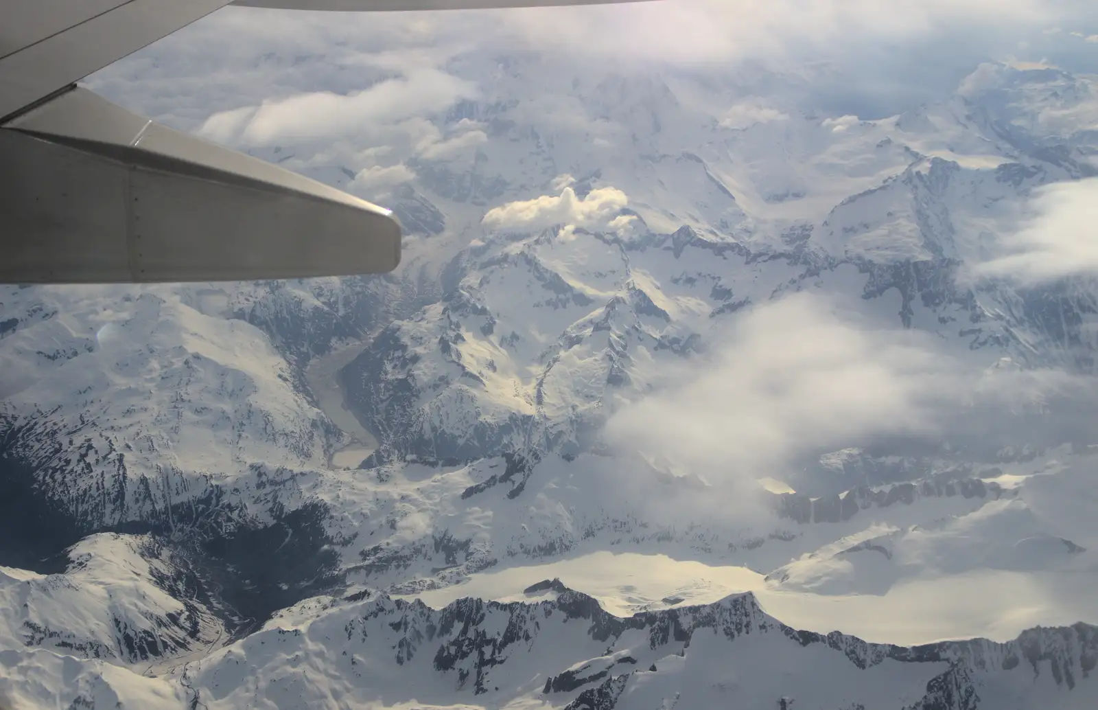 The snowy Alps, from Marconi, Arezzo and the Sagra del Maccherone Festival, Battifolle, Tuscany - 9th June 2013