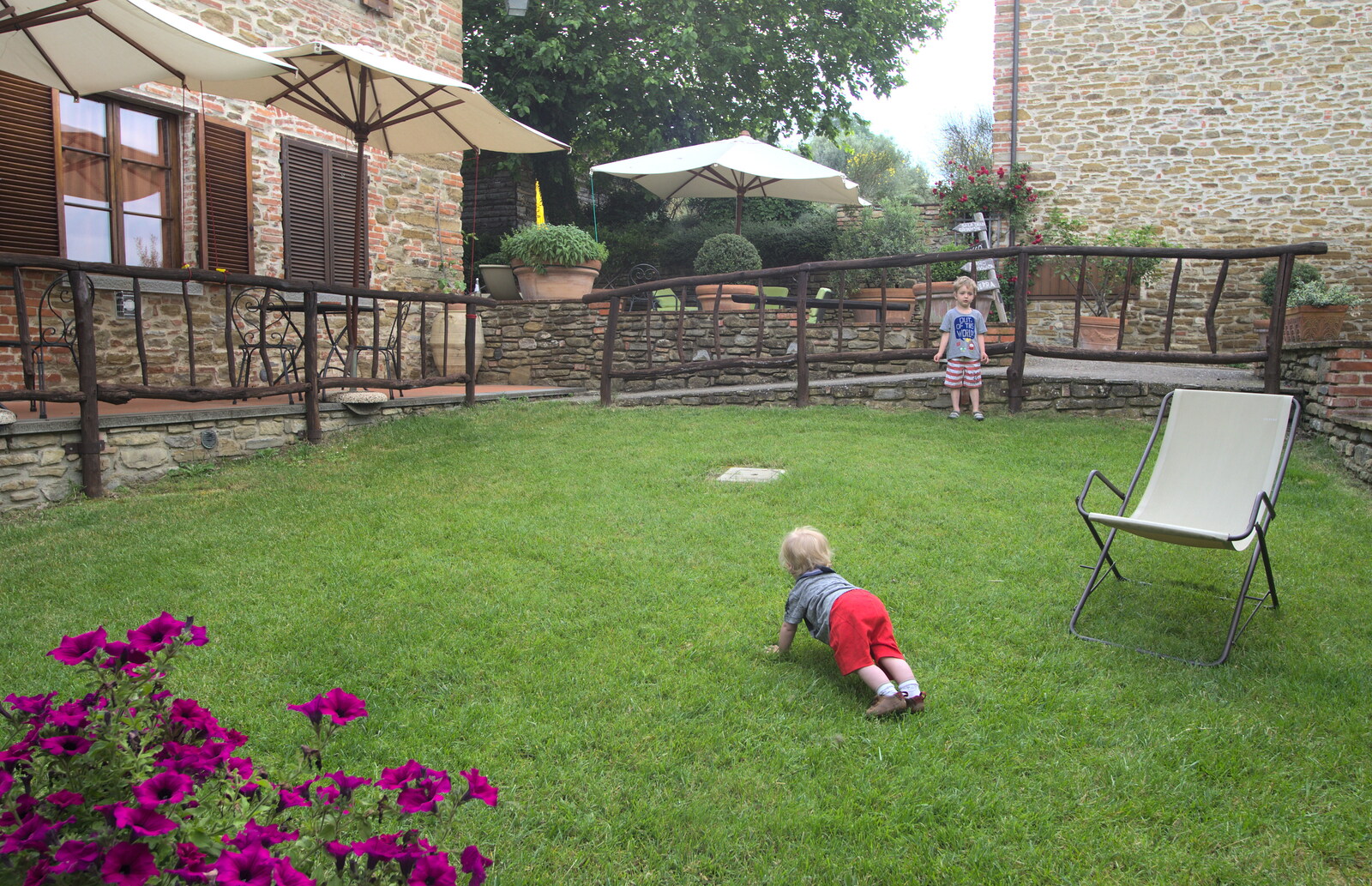 Marconi, Arezzo and the Sagra del Maccherone Festival, Battifolle, Tuscany - 9th June 2013: Harry roams around