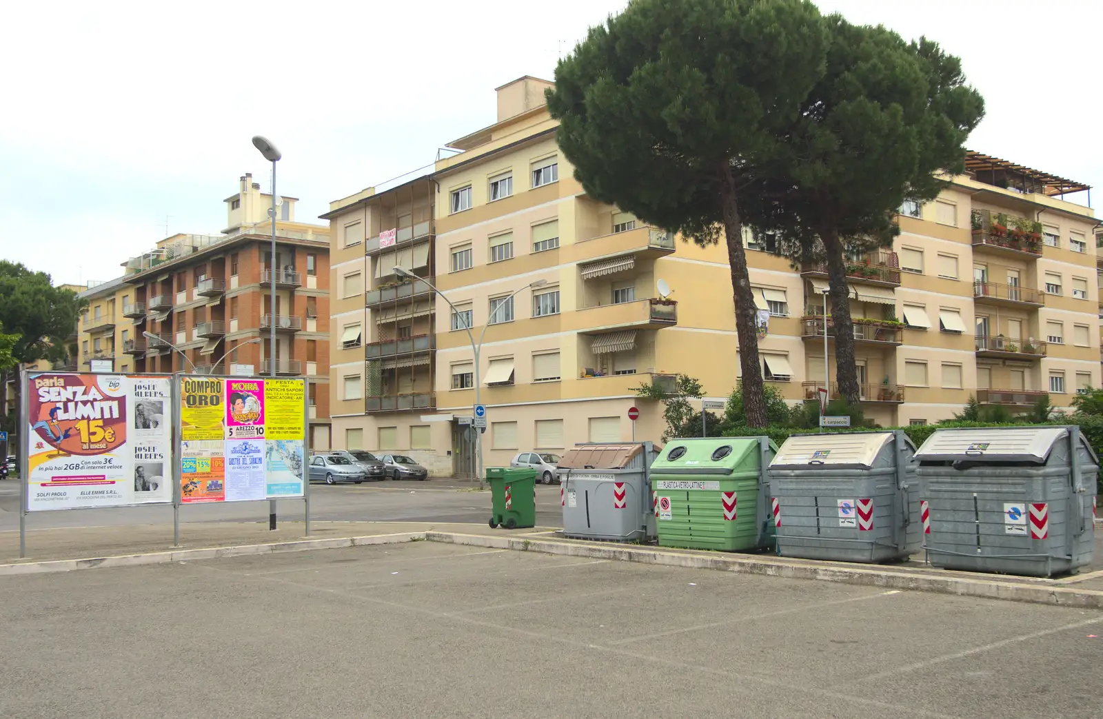 Suburban Arezzo's bins, from Marconi, Arezzo and the Sagra del Maccherone Festival, Battifolle, Tuscany - 9th June 2013