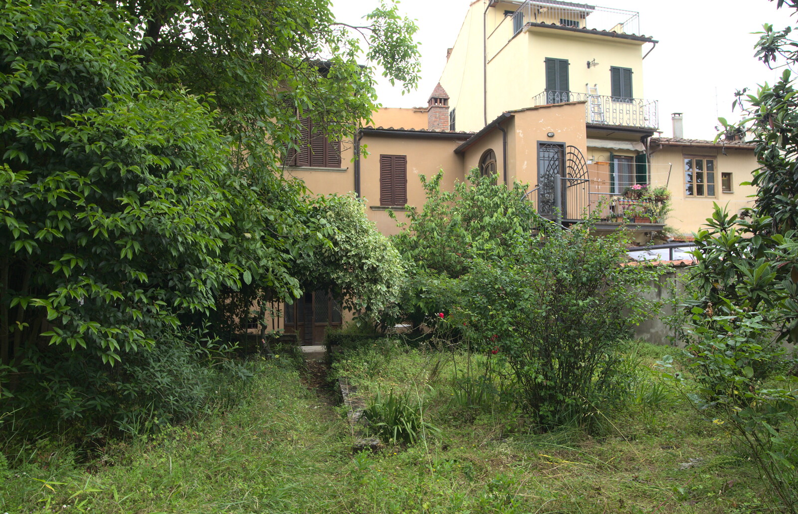 Marconi, Arezzo and the Sagra del Maccherone Festival, Battifolle, Tuscany - 9th June 2013: The overgrown garden