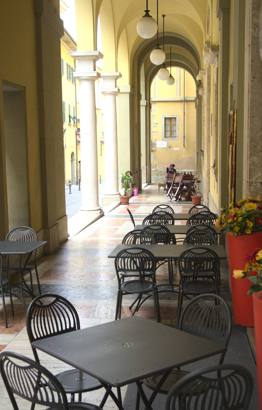 Marconi, Arezzo and the Sagra del Maccherone Festival, Battifolle, Tuscany - 9th June 2013: Café culture