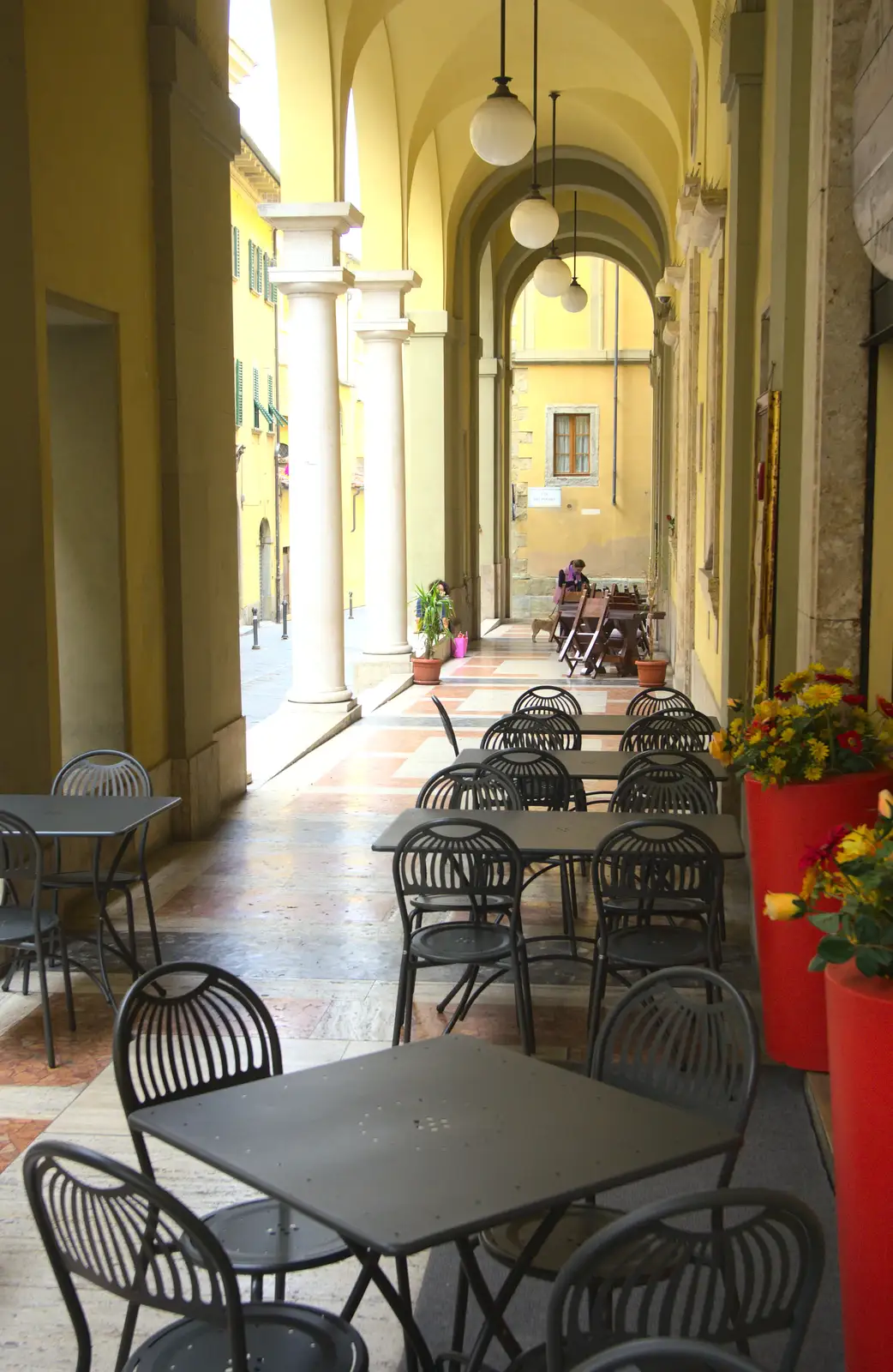 Café culture, from Marconi, Arezzo and the Sagra del Maccherone Festival, Battifolle, Tuscany - 9th June 2013