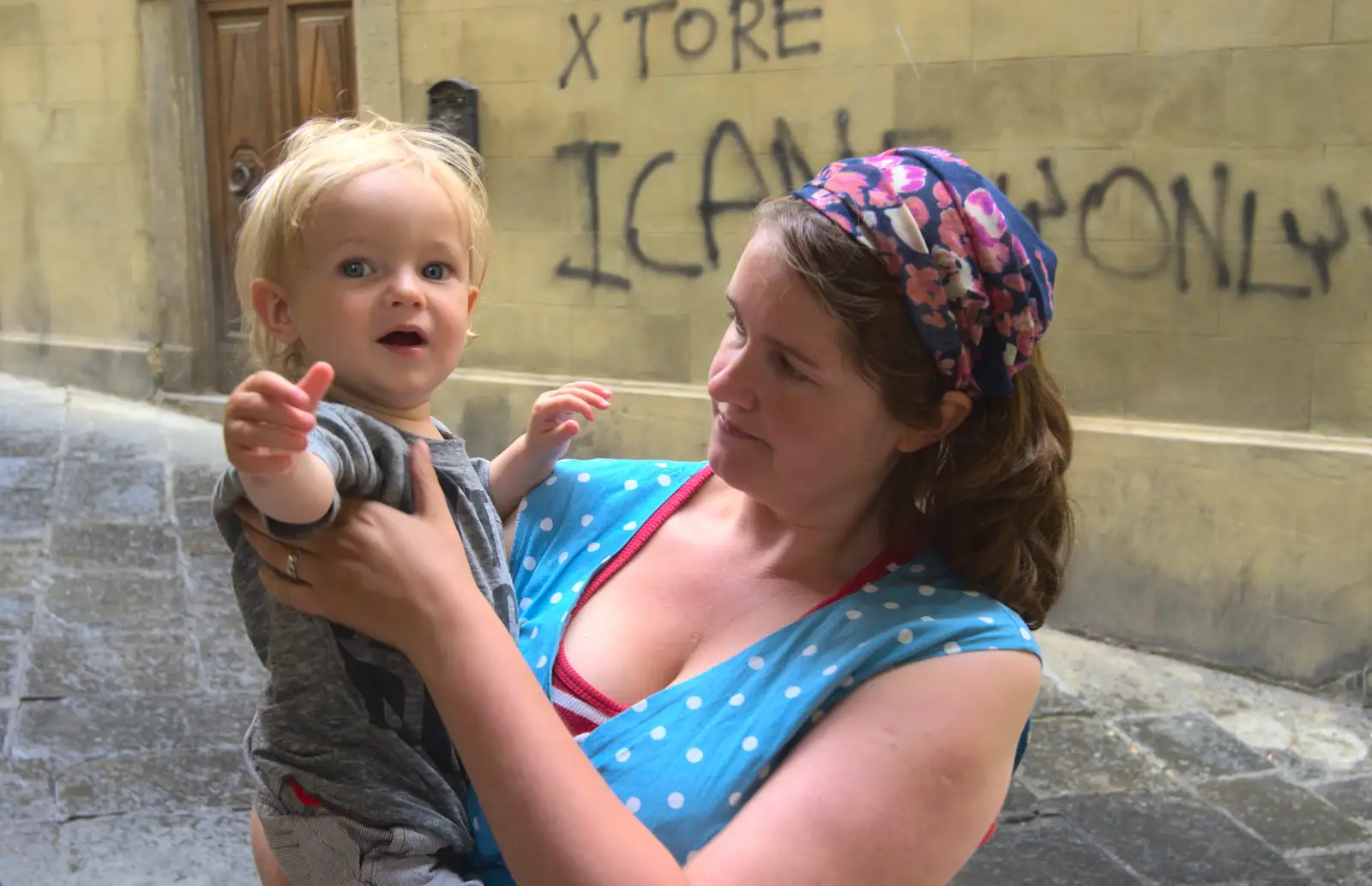 Harry - Baby Gabey - and Isobel, from Marconi, Arezzo and the Sagra del Maccherone Festival, Battifolle, Tuscany - 9th June 2013