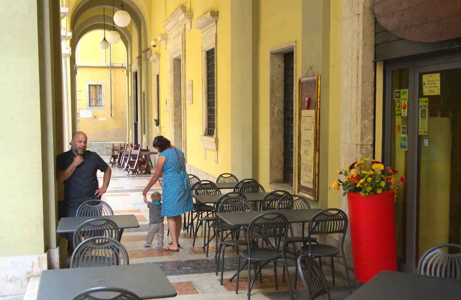 Stefano, Harry and Isobel, from Marconi, Arezzo and the Sagra del Maccherone Festival, Battifolle, Tuscany - 9th June 2013