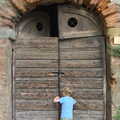 2013 Fred inspects an old door