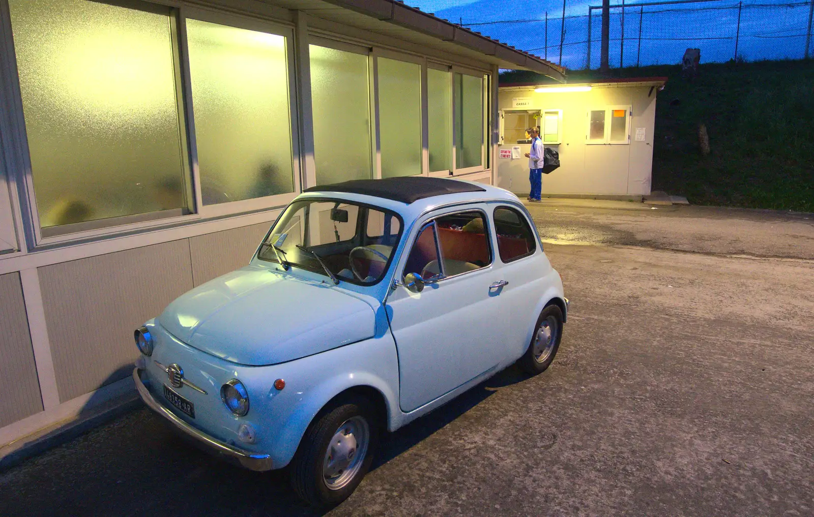 Outside, an original Fiat Cinquecento, from Marconi, Arezzo and the Sagra del Maccherone Festival, Battifolle, Tuscany - 9th June 2013