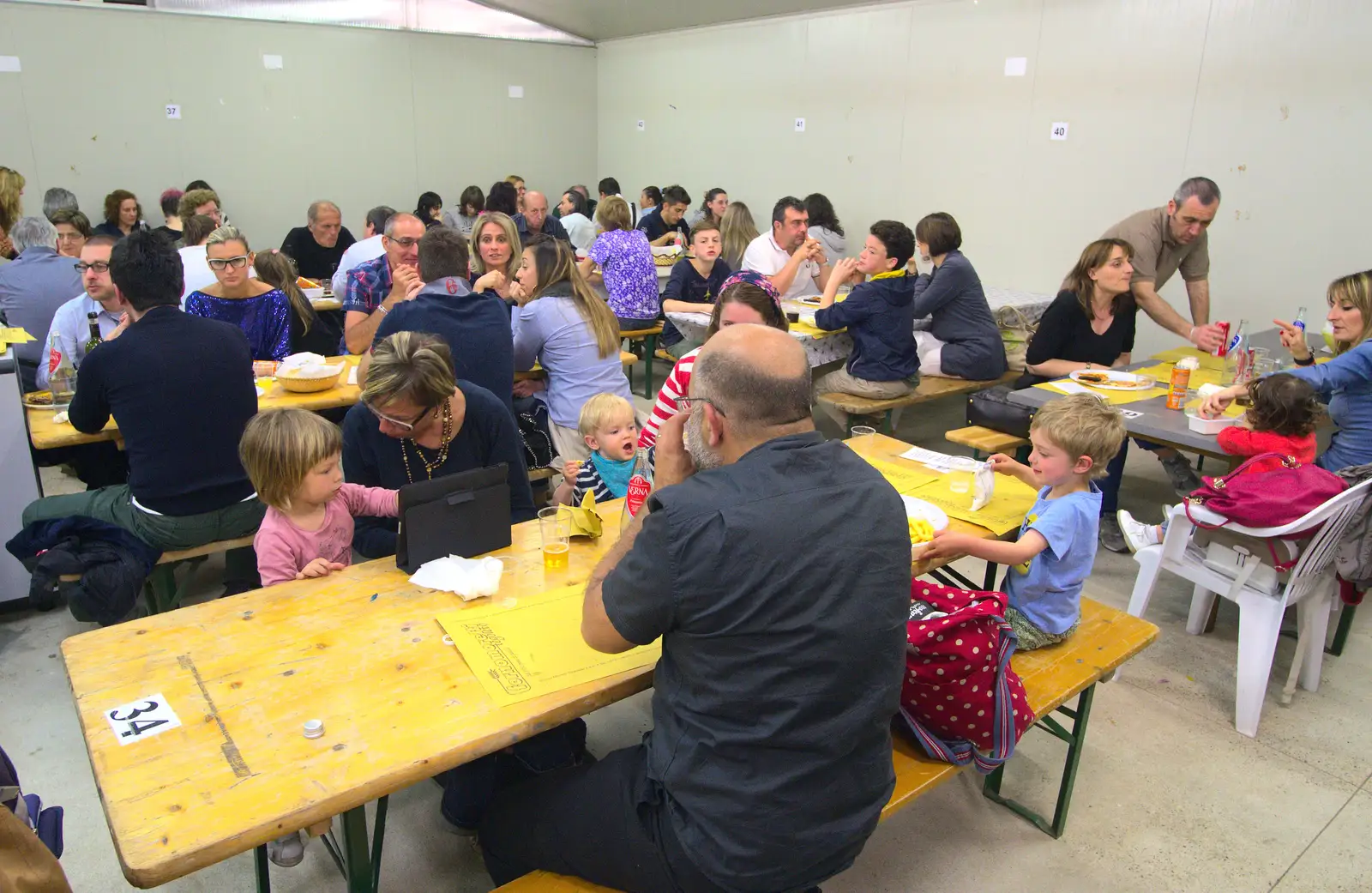 Our table, from Marconi, Arezzo and the Sagra del Maccherone Festival, Battifolle, Tuscany - 9th June 2013