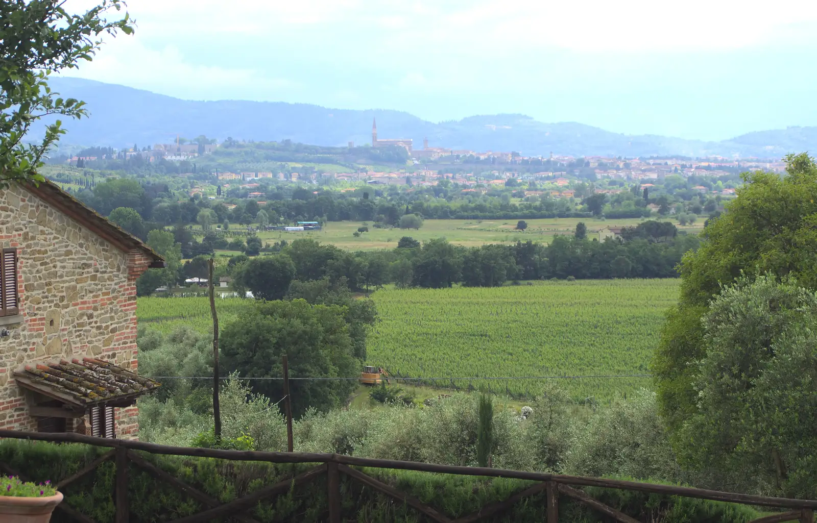 A view form the garden, from A Tuscan Winery and a Trip to Siena, Tuscany, Italy - 10th June 2013