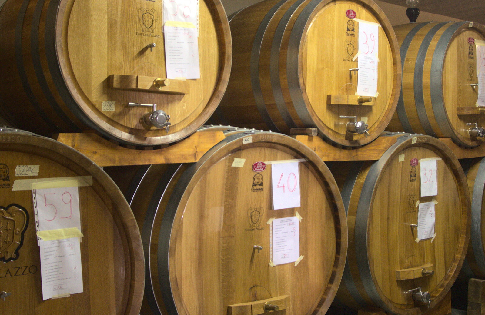 A Tuscan Winery and a Trip to Siena, Tuscany, Italy - 10th June 2013: Brand-new oak barrels