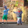 Fred and Harry mess about, A Tuscan Winery and a Trip to Siena, Tuscany, Italy - 10th June 2013