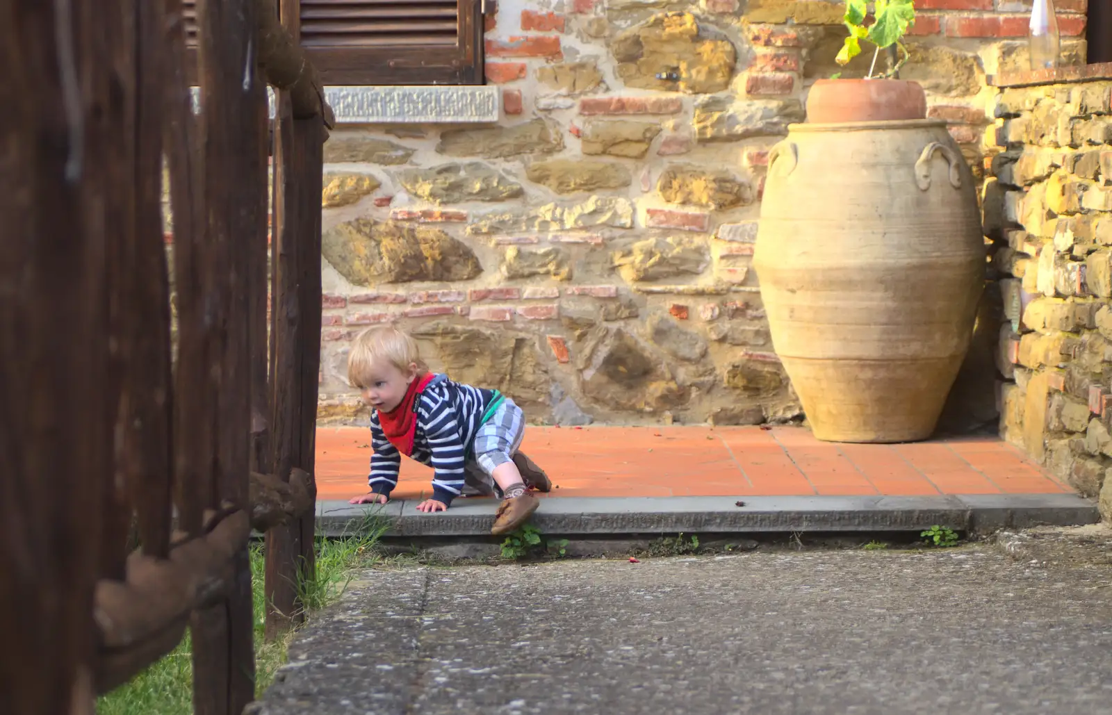 Harry on the path, from A Tuscan Winery and a Trip to Siena, Tuscany, Italy - 10th June 2013