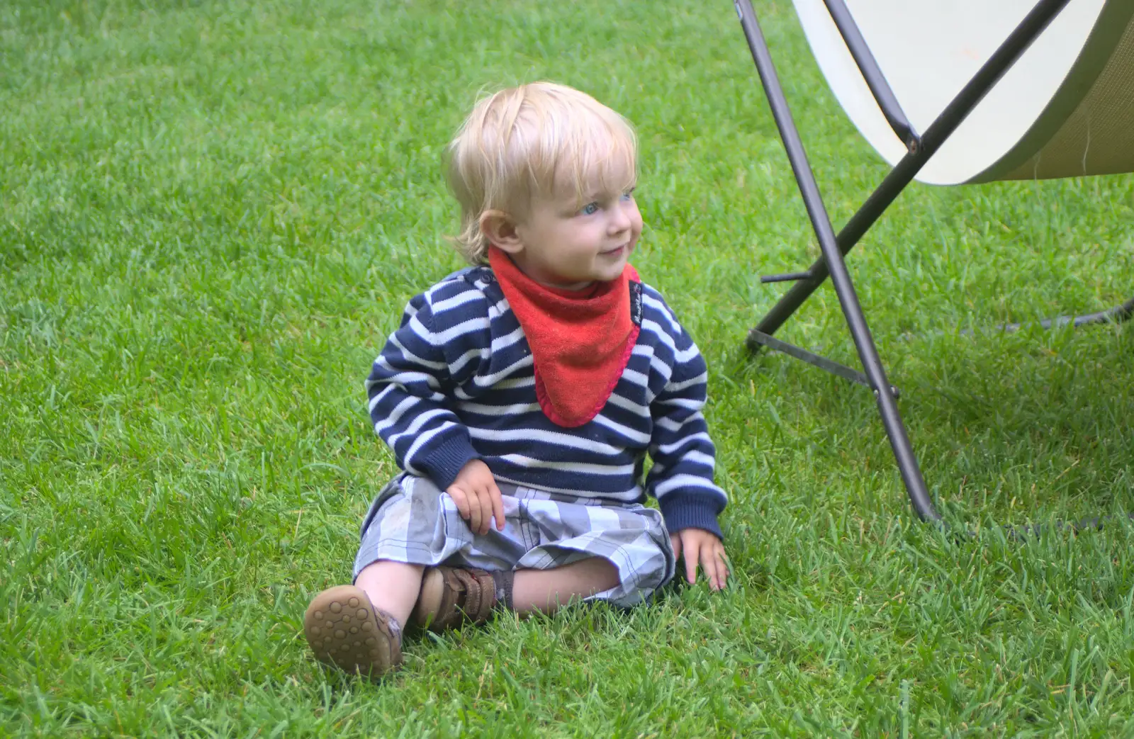 Harry sits on the grass, from A Tuscan Winery and a Trip to Siena, Tuscany, Italy - 10th June 2013