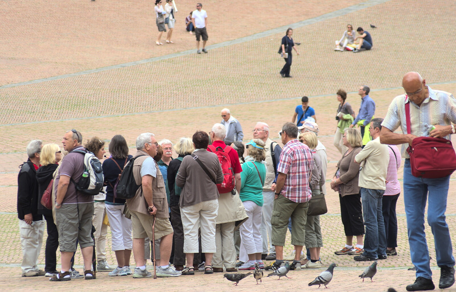A Tuscan Winery and a Trip to Siena, Tuscany, Italy - 10th June 2013: A flock of tourists