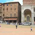 Fred runs around the piazza, A Tuscan Winery and a Trip to Siena, Tuscany, Italy - 10th June 2013