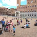 Harry, Isobel and Fred nearly lost in the crowd, A Tuscan Winery and a Trip to Siena, Tuscany, Italy - 10th June 2013