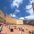 Another fish-eye of the piazza, A Tuscan Winery and a Trip to Siena, Tuscany, Italy - 10th June 2013