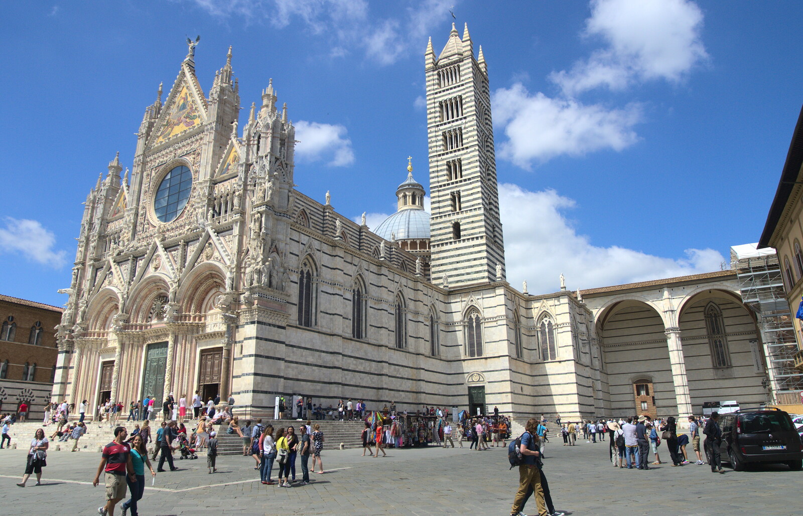 A Tuscan Winery and a Trip to Siena, Tuscany, Italy - 10th June 2013: The very-stripey Duomo di Siena