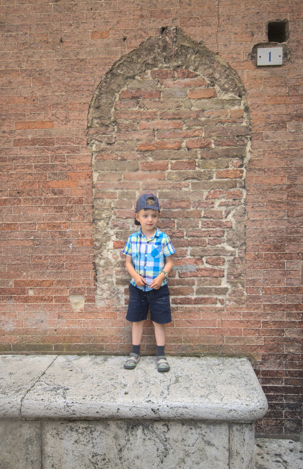 A Tuscan Winery and a Trip to Siena, Tuscany, Italy - 10th June 2013: Fred and a wall