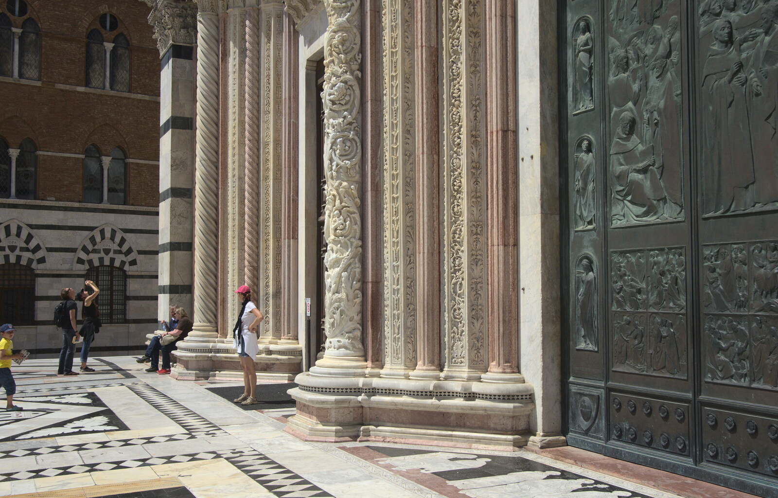 A Tuscan Winery and a Trip to Siena, Tuscany, Italy - 10th June 2013: The main entrance to the duomo