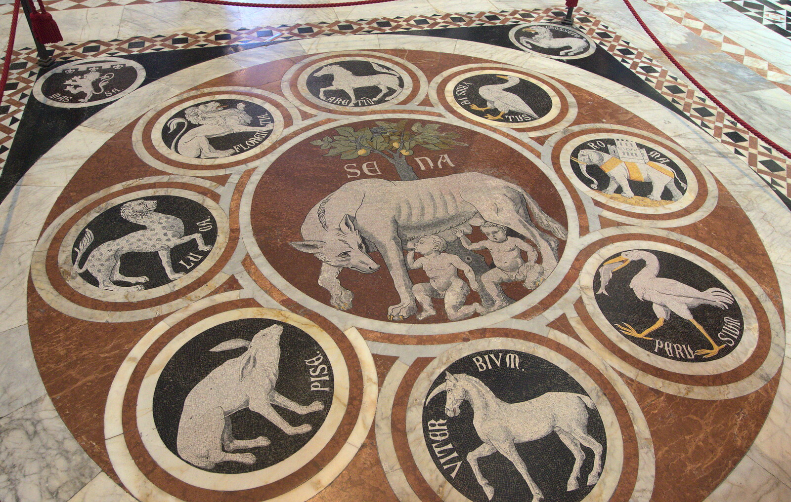 A Tuscan Winery and a Trip to Siena, Tuscany, Italy - 10th June 2013: Cool Romanesque moasiac