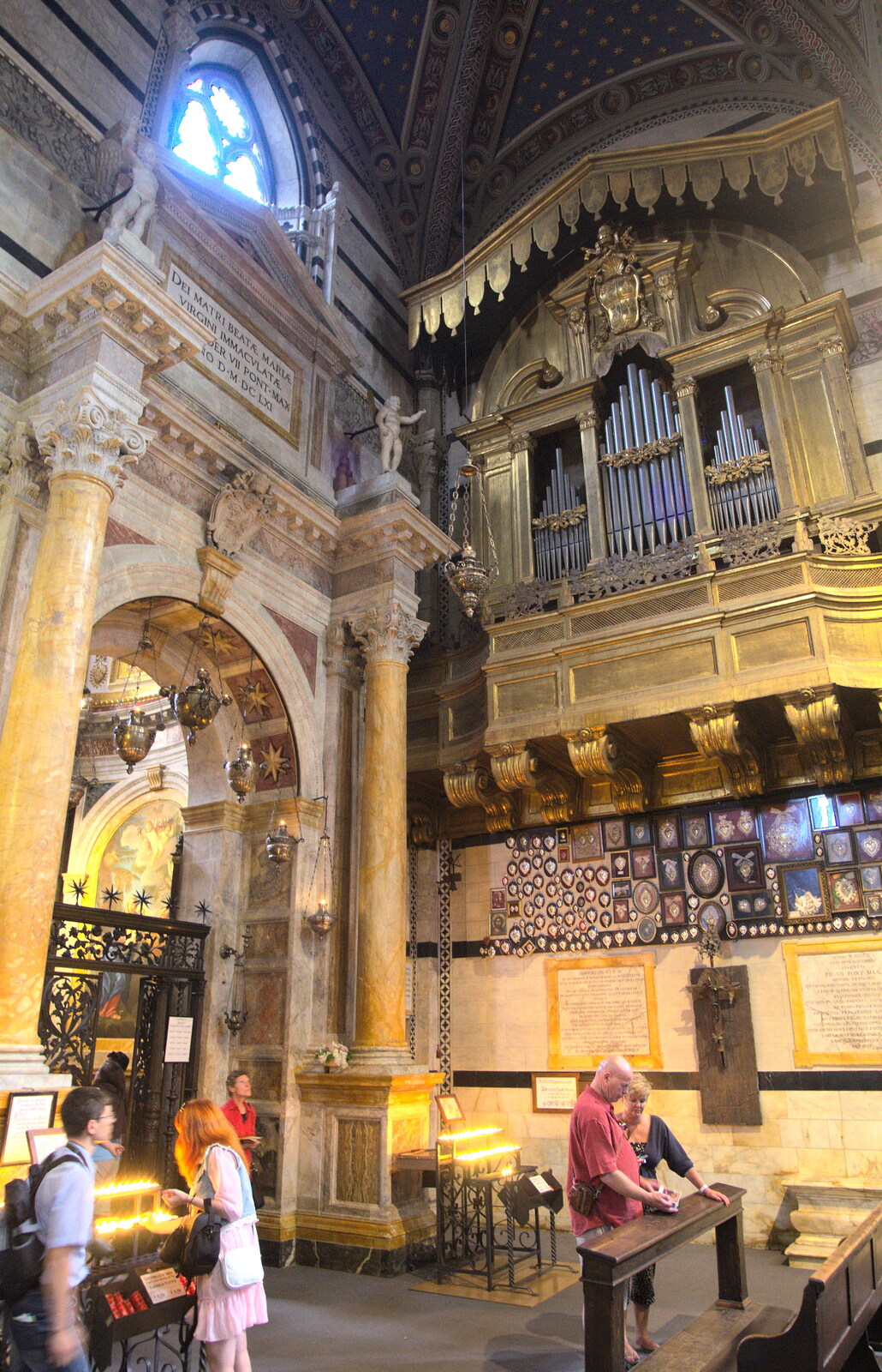 A Tuscan Winery and a Trip to Siena, Tuscany, Italy - 10th June 2013: The duomo's organ