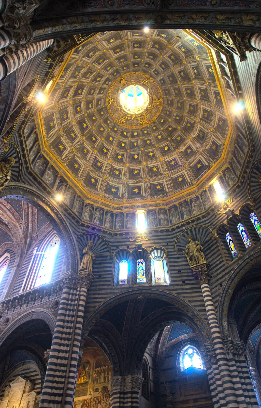 Looking up at the underside of the dome, from A Tuscan Winery and a Trip to Siena, Tuscany, Italy - 10th June 2013