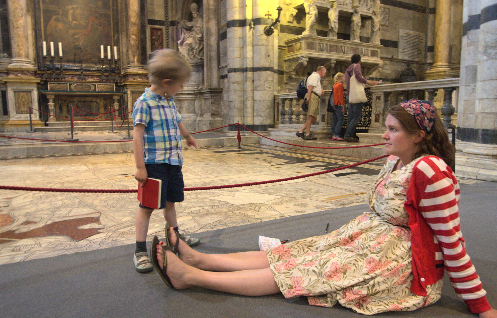 A Tuscan Winery and a Trip to Siena, Tuscany, Italy - 10th June 2013: Isobel on the floor