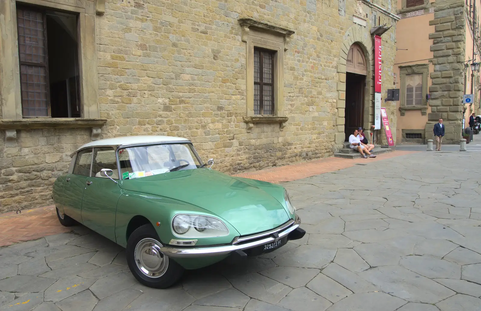 The bride arrived in this lovely old Citroën, from Italian Weddings, Saracens and Swimming Pools, Arezzo, Tuscany - 12th June 2013